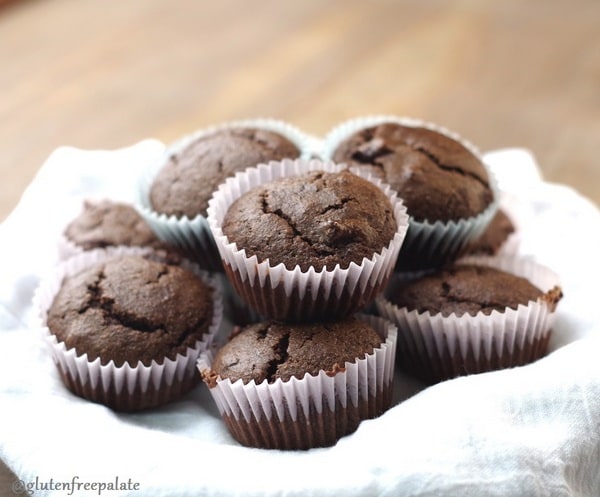 These Double Chocolate Muffins are gluten free, paleo friendly, and oh, so good! Just one of the best gluten-free muffin recipes from March Muffin Madness!