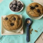 March Muffin Madness delivers again! Another fantastic gluten-free muffin recipe. Paleo Blueberry Muffins from Tessa The Domestic Diva