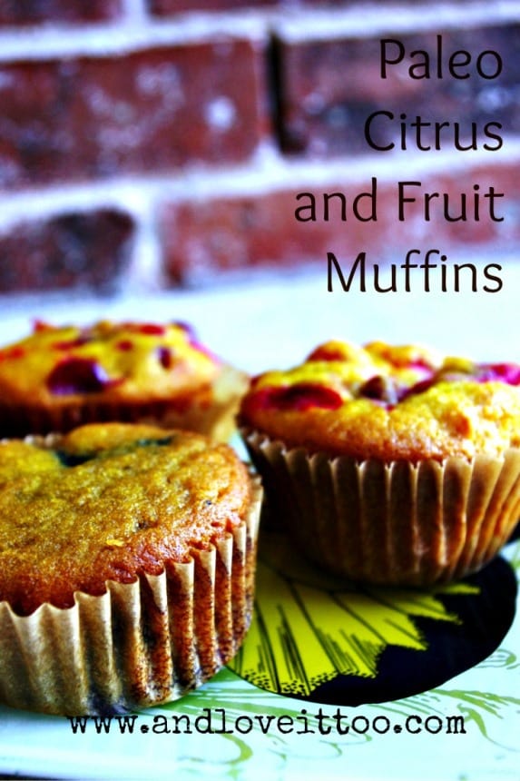 These look so vibrant, so healthy! Paleo Citrus Fruit Muffins from And Love It, Too! for March Muffin Madness.