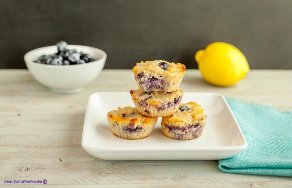 Gluten free and grain free with low carb option. Glazed Lemon Berry Muffins from Beauty and The Foodie. Just one of the best gluten-free muffin recipes from March Muffin Madness!