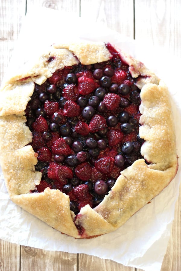 Gluten-Free Vegan Rustic Berry Pie. One of 20 gluten-free blueberry pie recipes featured on gfe. [GlutenFreeEasily.com]