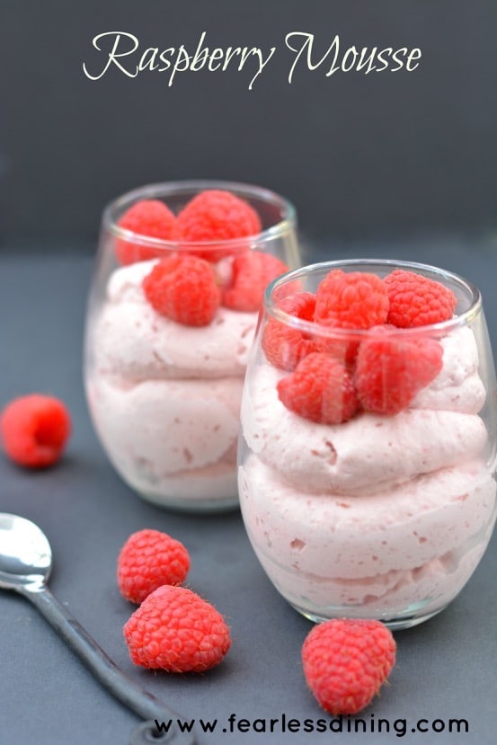 Raspberry Mousse! One of many fabulous Gluten-Free Mother's Day Brunch Recipes! From Fearless Dining.