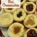 Mini Cheesecakes! Individual gluten-free cheesecakes that will make everyone happy because you leave them plain or top with an assortment of favorite toppings. From Gluten Free Easily. (photo)