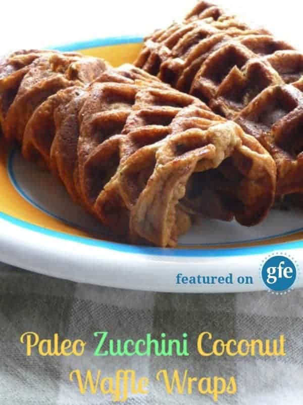 Your options for gluten-free wraps just got a whole lot better with these Paleo Zucchini Coconut Waffle Wraps! Grain free, soft, and pliable. How will you feel yours? [featured on GlutenFreeEasily.com] (photo)