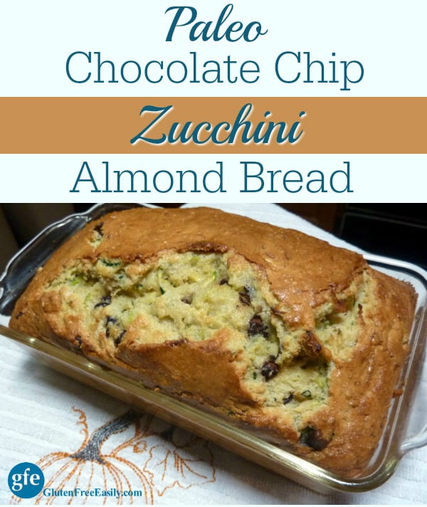 Paleo Chocolate Chip Zucchini Almond Bread Recipe (Gluten ...