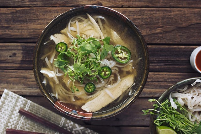 Gluten-Free Chicken Noodle Soup Recipes. Shown is Tasty Yummies' Chicken Pho recipe. [featured on GlutenFreeEasily.com]