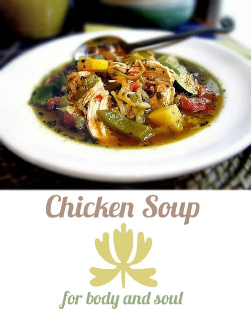 Gluten-Free Chicken Soup for Body and Soul from Gluten-Free Goddess. One of the many healing gluten-free chicken noodle soup recipes featured on gfe. [from GlutenFreeEasily.com]