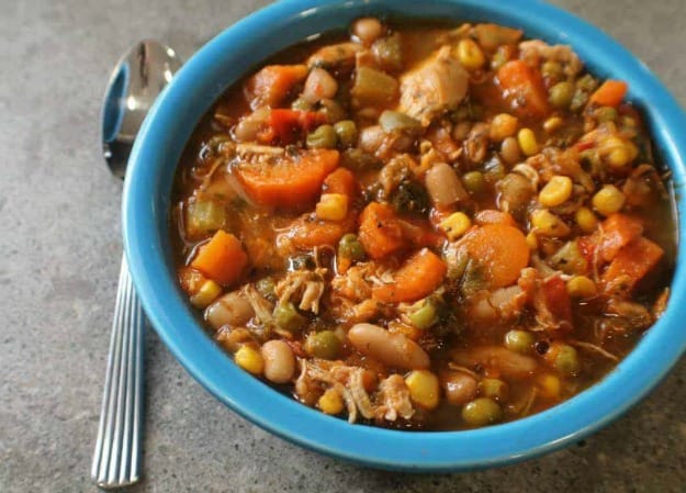 Instant Pot Hearty Chicken Soup. One of many wonderful gluten-free chicken soup recipes featured on gfe. [from GlutenFreeEasily.com]