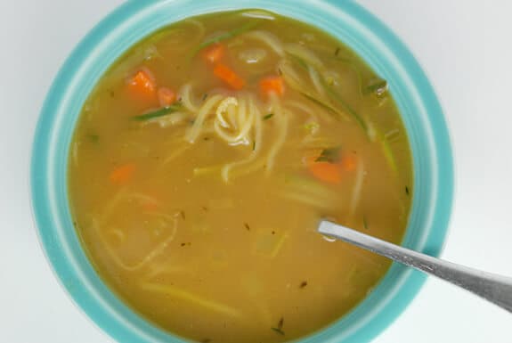 Gluten-Free Chicken Noodle Soup Recipes. Recipe shown is Paleo Chicken Noodle from Elana's Pantry. [featured on GlutenFreeEasily.com]