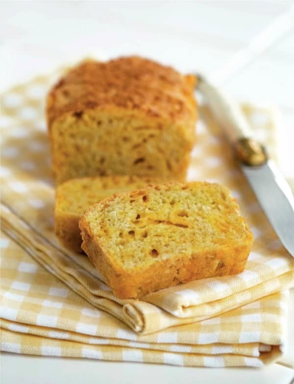 This gluten-free Cheddar Cheese Quick Bread complements any meal, especially soup or salad. Sized for two, this quick bread can be baked in a toaster oven. From Gluten-Free Cooking for Two. [featured on GlutenFreeEasily.com]