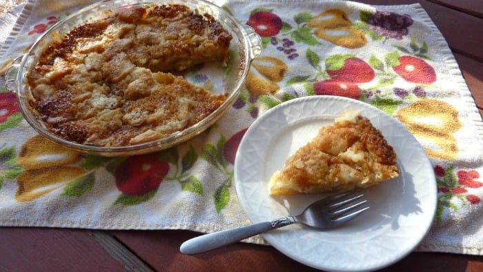 Gluten-Free Caramel Apple Pie. Crustless apple pie infused with caramel sauce. Irresistible goodness! [from GlutenFreeEasily.com]