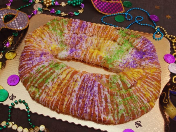 Gluten-Free King Cake made using Pamela's Bread Mix. 