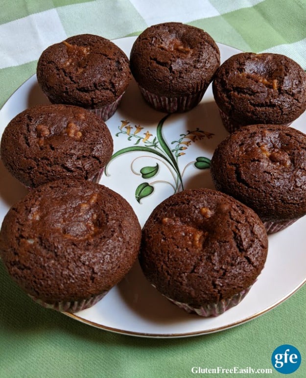 Gluten-Free Ginger Cream Muffins. These gluten-free muffins are ginger muffins with a surprise cream cheese filling. While these muffins would be just fine on their own (with no filling at all), the filling makes them a very special treat. One of 20 gluten-free muffin recipes for March Muffin Madness.