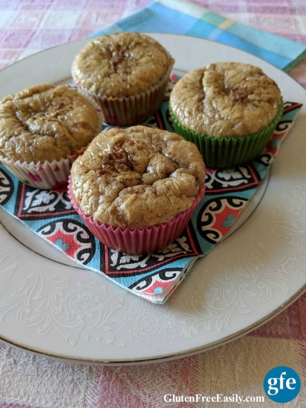 Low-Carb Cinnamon Swirl Muffins. “This is a great variation of the classic cinnamon swirl bread … with none of the sugar or gluten! You will love these muffins for breakfast or on the go.” Gluten free, keto.