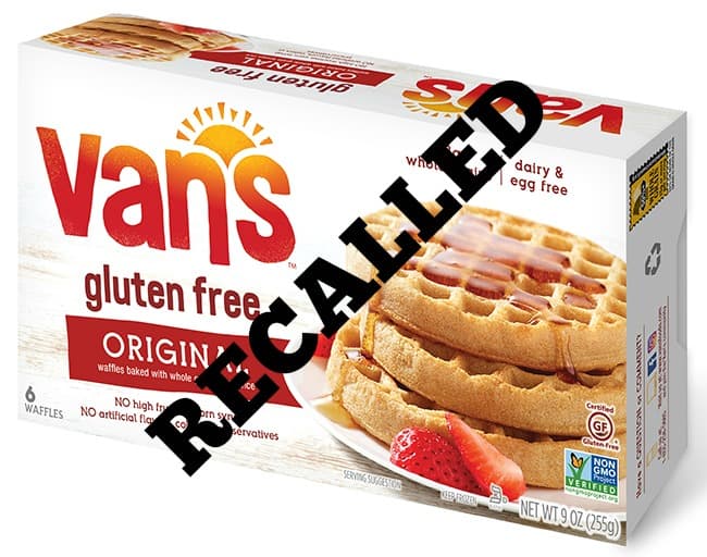 Van's Gluten-Free Waffles Recall in GFE 