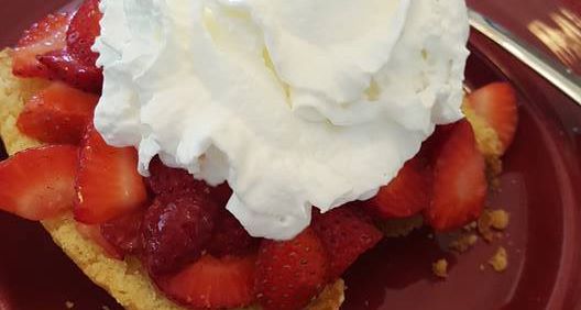 Gluten-Free Strawberry Shortcake made using gfe Perfect Pound Cake. [from GlutenFreeEasily.com]