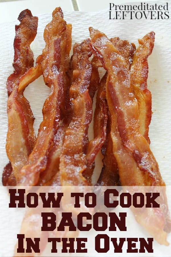 How To Cook Bacon in the Oven from Premeditated Leftovers. One of 50 gluten-free bacon recipes featured on gfe. [from GlutenFreeEasily.com]