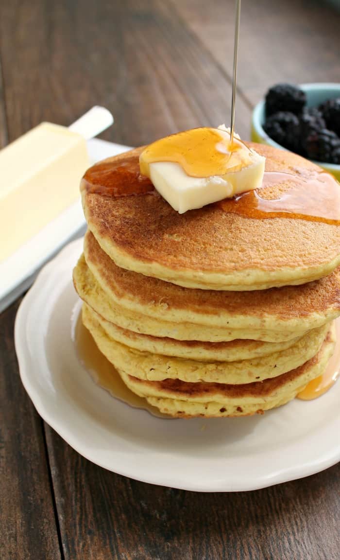 Gluten-Free Keto Pancakes. From Keto Breads Cookbook by Cassidy Stauffer. A variation of this recipe also makes waffles. [featured on GlutenFreeEasily.com]