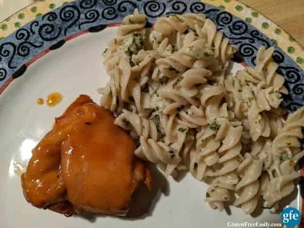 Easy Gluten-Free Parmesan Noodles. An easy and perfect side dish! [from GlutenFreeEasily.com]