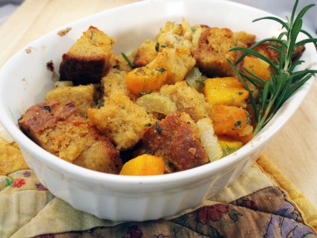 Make-Ahead Gluten-Free Stuffing. One of 35 holiday-worthy gluten-free stuffing recipes featured on gfe. [from GlutenFreeEasily.com]