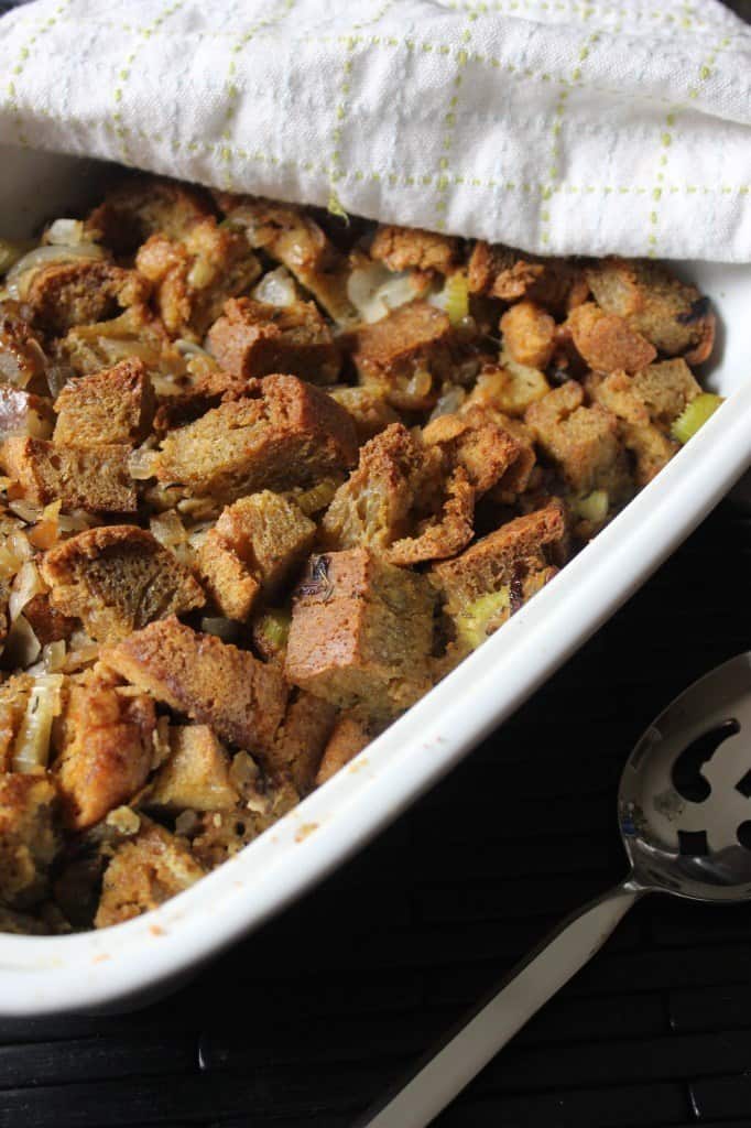 Paleo Bread Stuffing. One of 35 holiday-worthy gluten-free stuffing recipes featured on gfe. [from GlutenFreeEasily.com]