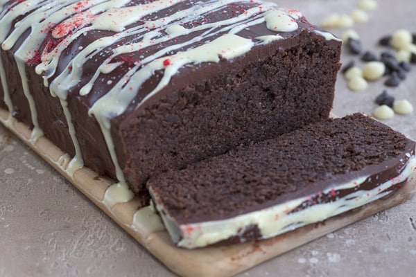 Gluten-Free and Keto Chocolate Peppermint Loaf Pound Cake from All Day I Dream About Food