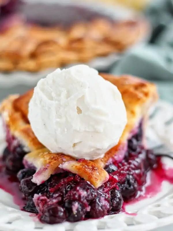 Gluten-Free Blueberry Pie with Lattice Top Pie Crust from Let Them Eat Gluten-Free Cake