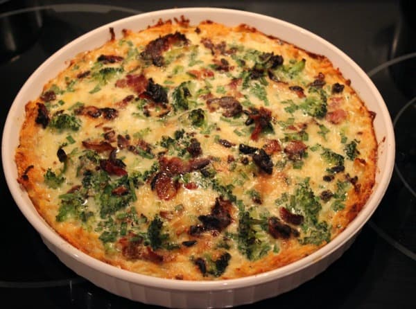 Gluten-Free Crustless Spinach Quiche Recipe from gfe