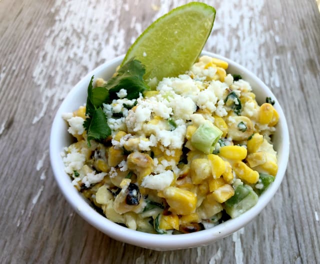 Mexican Street Corn Salad. Esquites, Elotes.