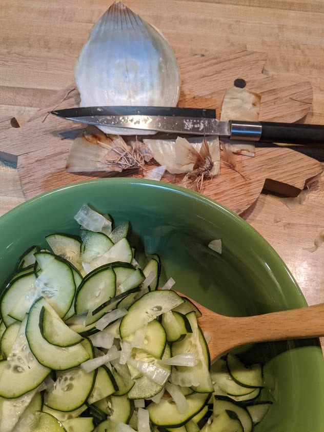 Classic Cucumber Salad. Perfect during the summer but you'll want to eat it all year long!