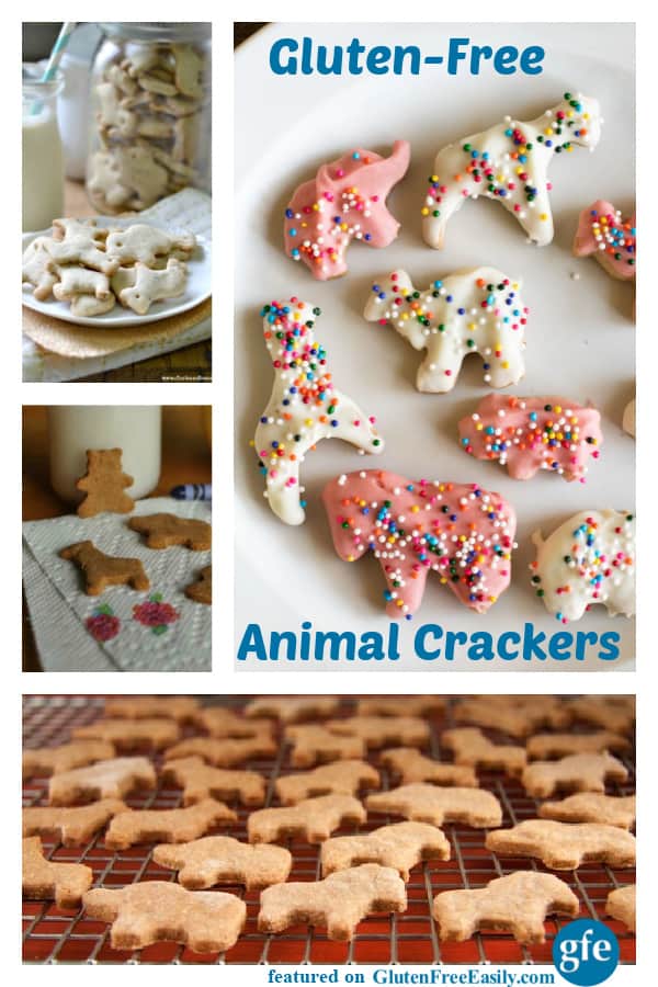 Gluten-Free Animal Crackers Collage. The best of gluten-free animal cracker (aka animal cookies) recipes in the gluten-free community. A sampling featured on glutenfreeeasily.com.