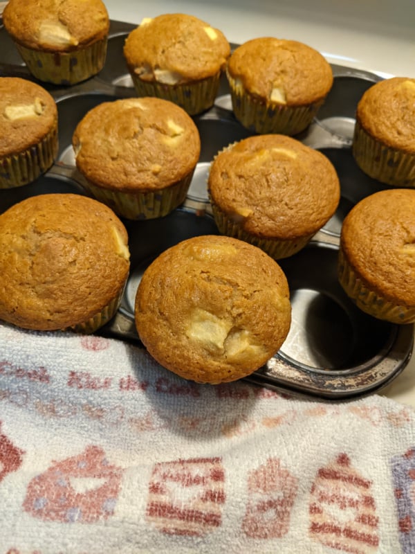 Gluten-Free Double Apple Muffins.