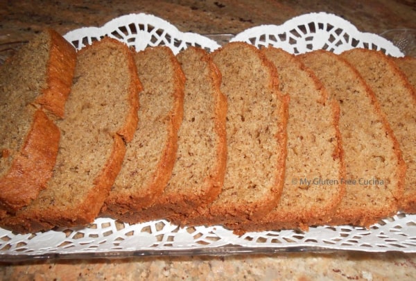 Gluten-Free Banana Bread from My Gluten-Free Cucina. One of the best banana bread recipes featured on gfe.