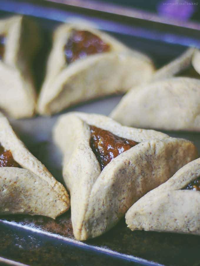 Apricot Hamantaschen. One of the gluten-free Purim recipes featured on gfe.