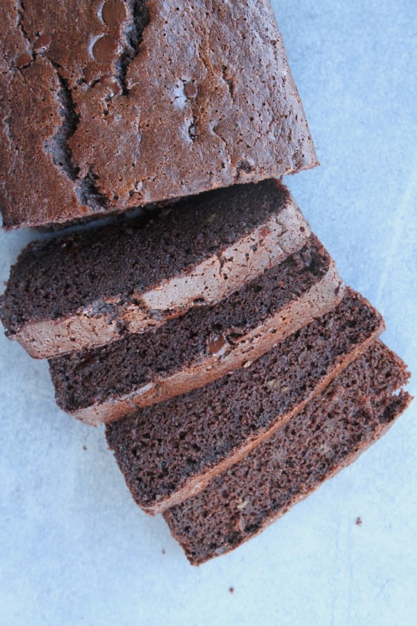 Gluten-free paleo Chocolate Banana Bread from Zenbelly. One of the best gluten-free banana bread recipes featured on gfe.