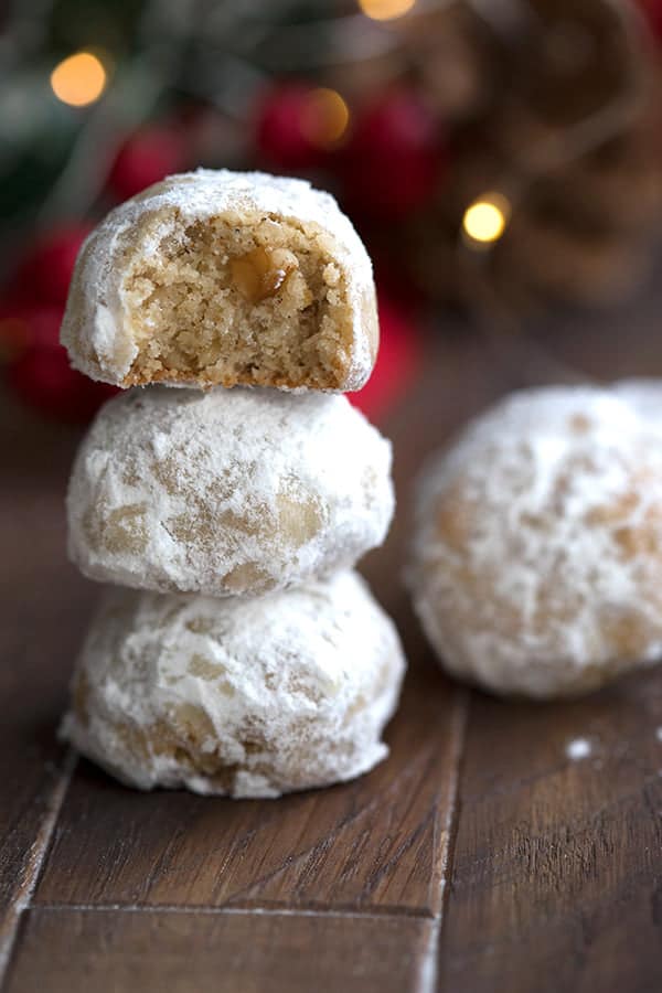 Gluten-Free Keto Snowball Cookies. 