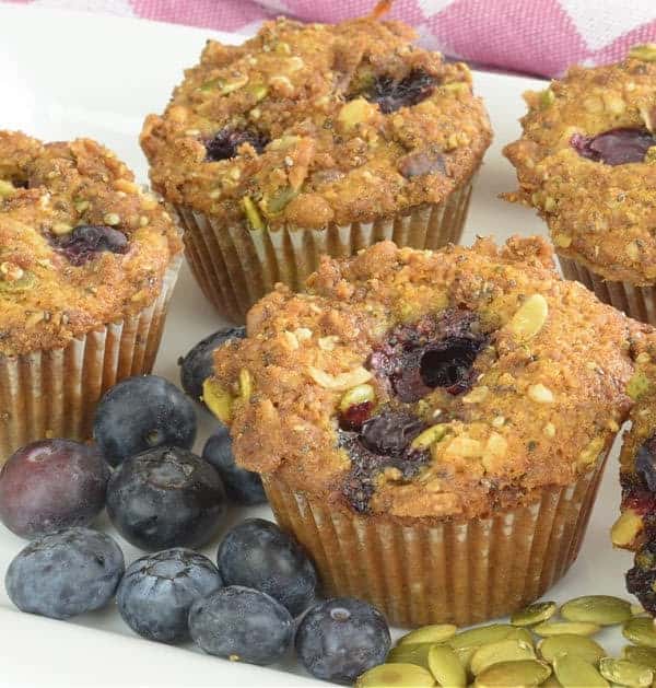 Gluten-Free Blueberry Granola Muffins (Oat Free)
