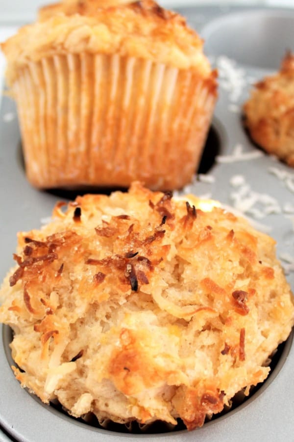 Gluten-Free Pineapple Coconut Muffins from Let Them Eat Gluten-Free Cake.
