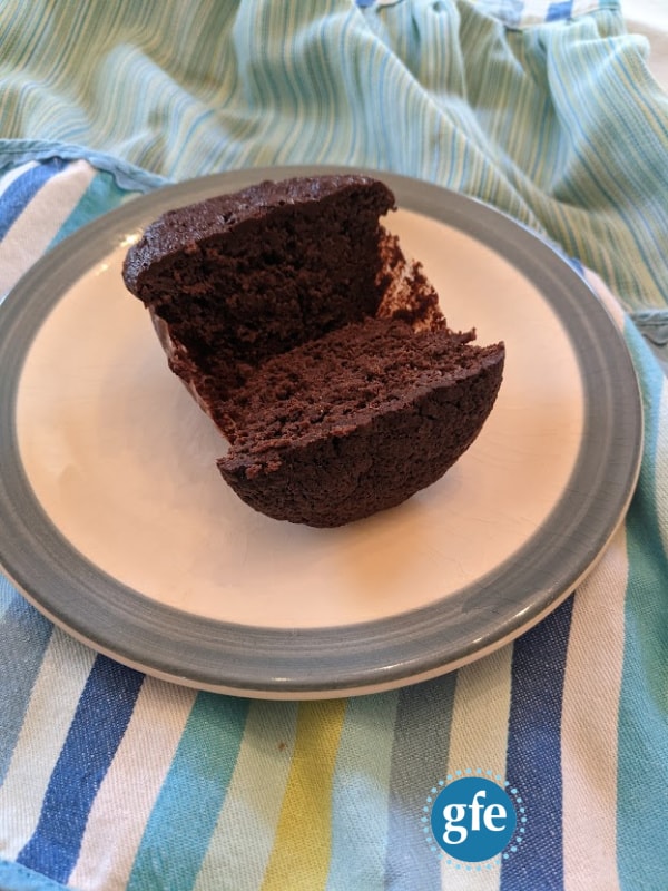 Grain-Free Chocolate Banana Muffins. Cold, right out of the fridge. Nirvana!
