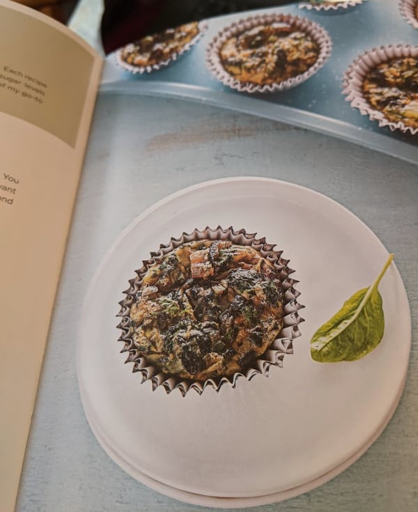 Gluten-Free Egg Muffins with Spinach (Flourless) in The 30-Day Thyroid Reset Plan. Snapshot from book.