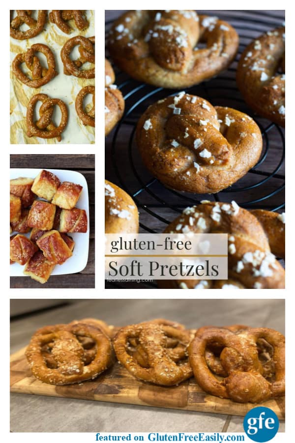 Gluten-Free Soft Pretzels Recipes Collage