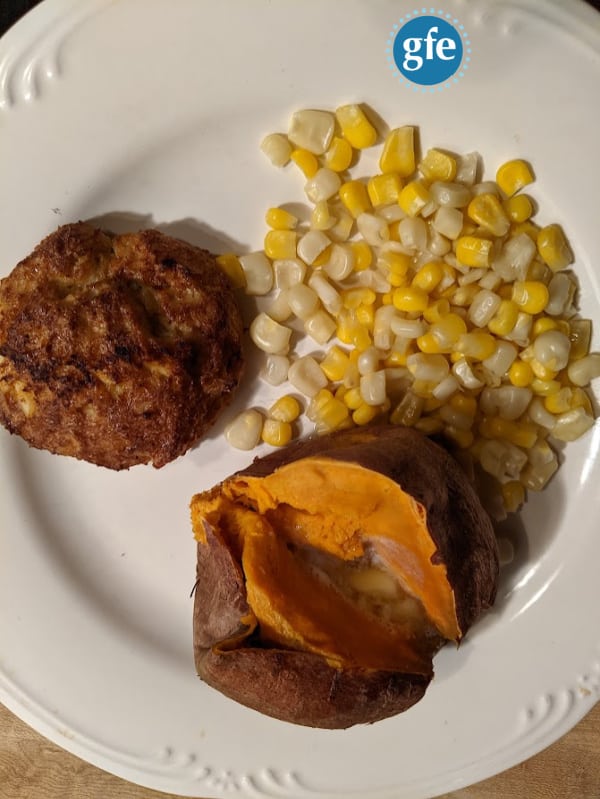 Perfect Gluten-Free Crab Cakes with Old Bay Seasoning make an easy and delicious meal! Add a baked potato (sweet or other) and a vegetable (or salad) and you're good to go!
