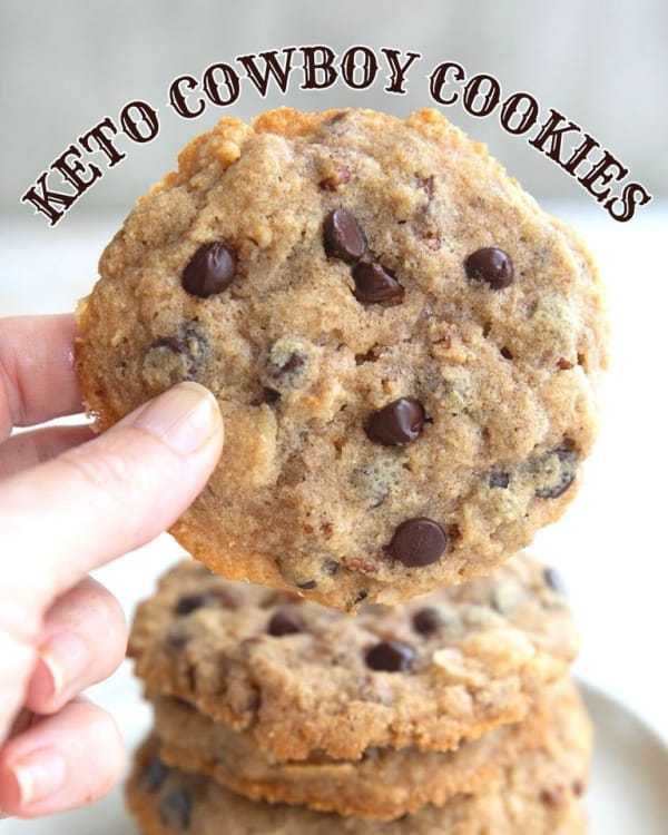 Gluten-Free Keto Oat-Free Cowboy Cookies from All Day I Dream About Food