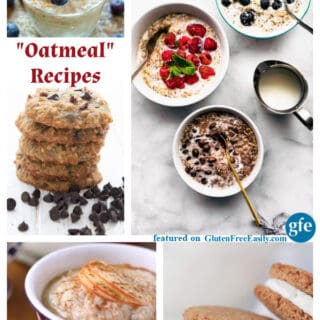 Over 20 gluten-free oat-free "oatmeal" recipes featured on GlutenFreeEasily.com