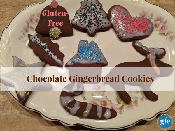 Gluten-Free Chocolate Gingerbread Cookies