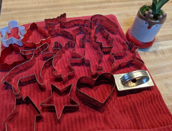 Full-Sized Cookie Cutters used for Gluten-Free Chocolate Gingerbread Cookies