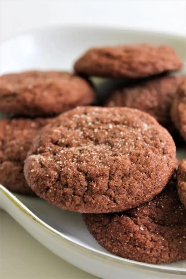 Gluten-Free Chocolate Snickerdoodles from Let Them Eat Gluten-Free Cake. One of 30 more gluten-free Christmas cookies that you'll want to eat right now.