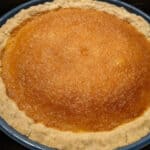 Gluten-Free Lemon Chess Pie Right Out of the Oven. So pretty! So delicious!