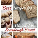Collage of Best Gluten-Free Sourdough Bread Recipes and More Sourdough Goodness