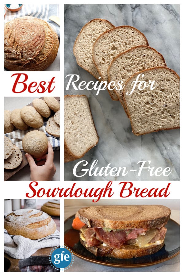 Collage of Best Gluten-Free Sourdough Bread Recipes and More Sourdough Goodness